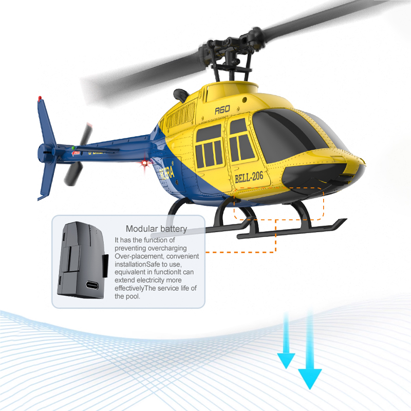 A60 RC Helicopter 2.4G 6-Aixs  - Drone Rc Bolide review and price