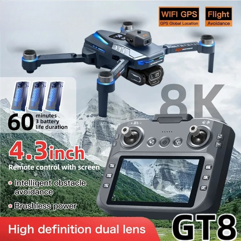 Original GT8 Drone 8K Professi - Drone Gps Rc Tt36 review and price