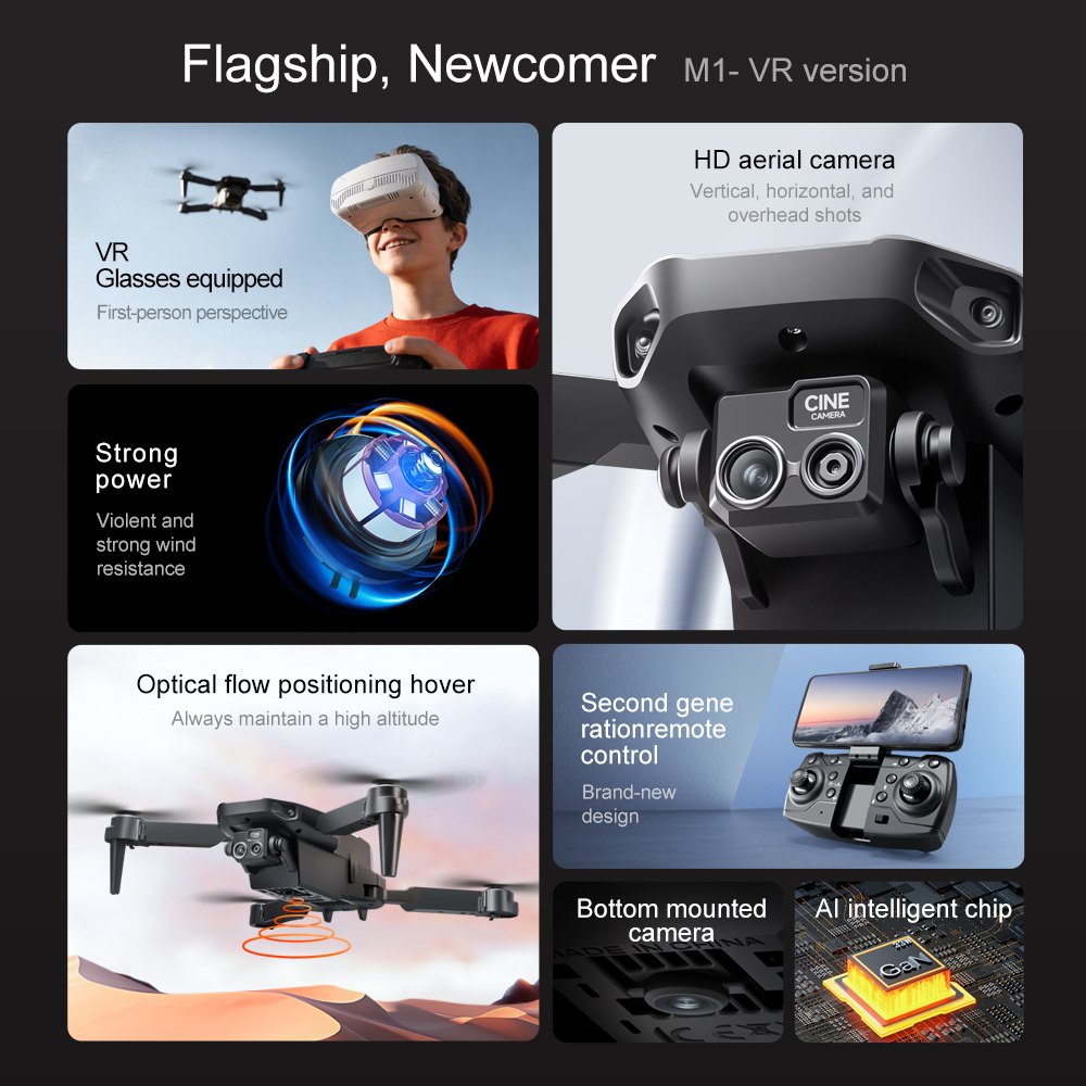 Original M1/M1VR Foldable GPS  - Drone Gps Rc Tt36 review and price