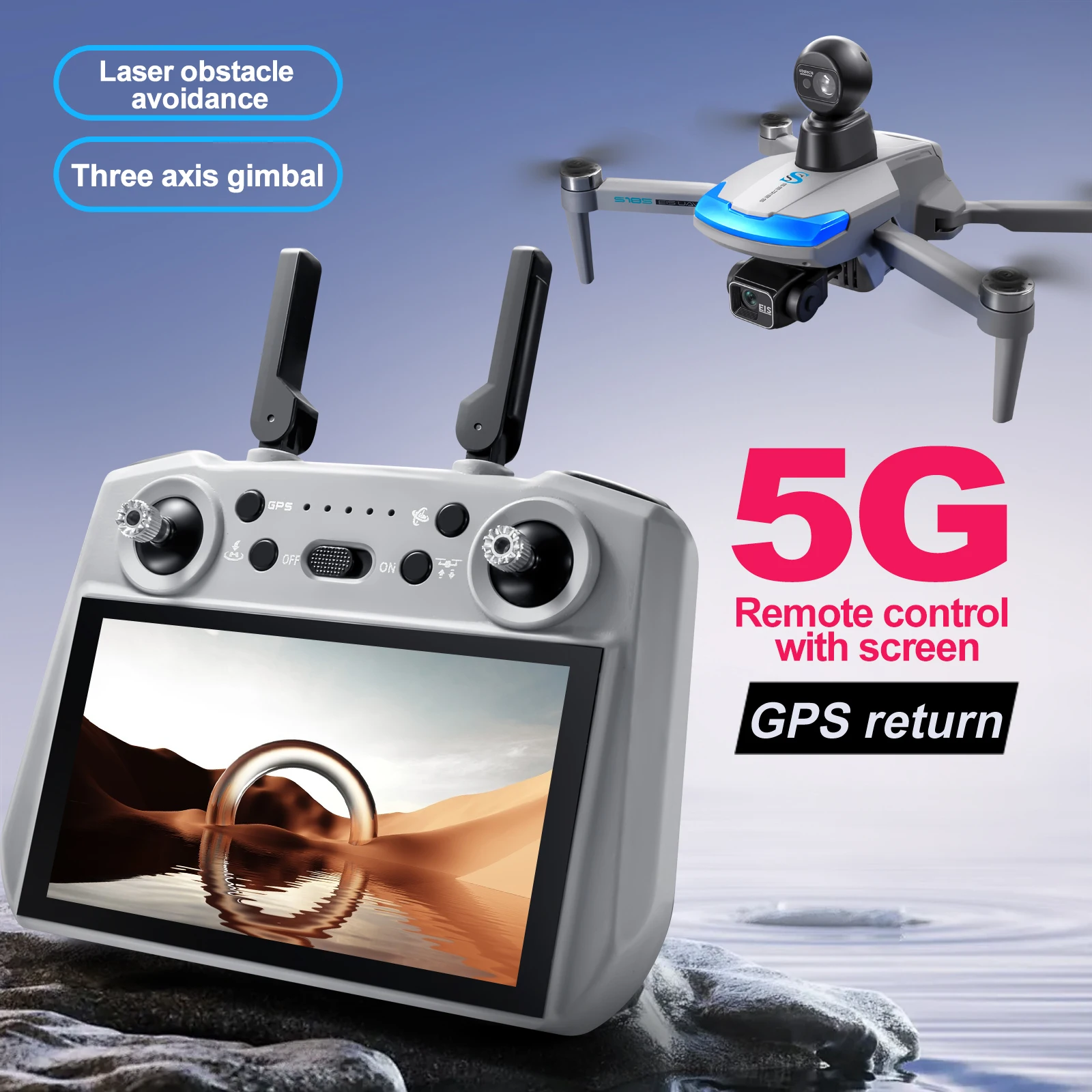 S185 Professional Drone 2.7K H - Drone Gps Rc Tt36 review and price