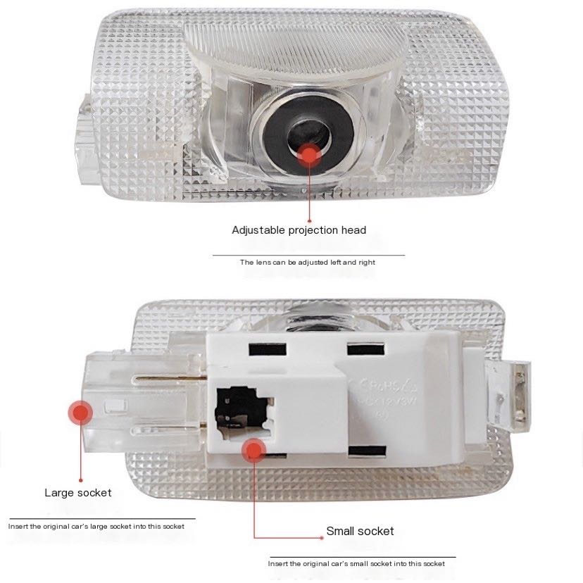 2Pcs LED Projector Lamp Car Do - Drone Rc Bolide review and price
